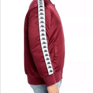 Banda Bawer Track Jacket In Red Dahlia/white